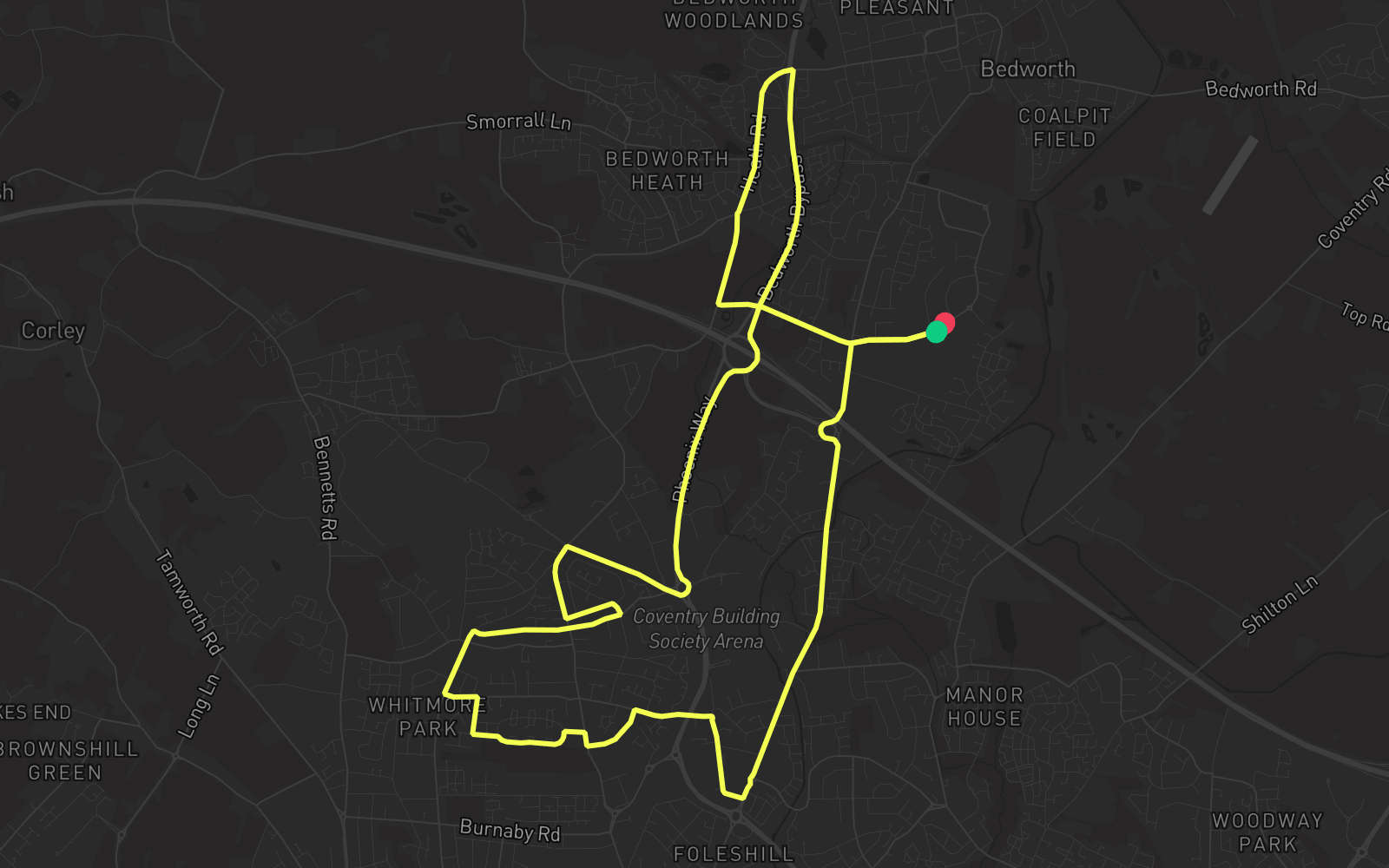 Route 5 route map