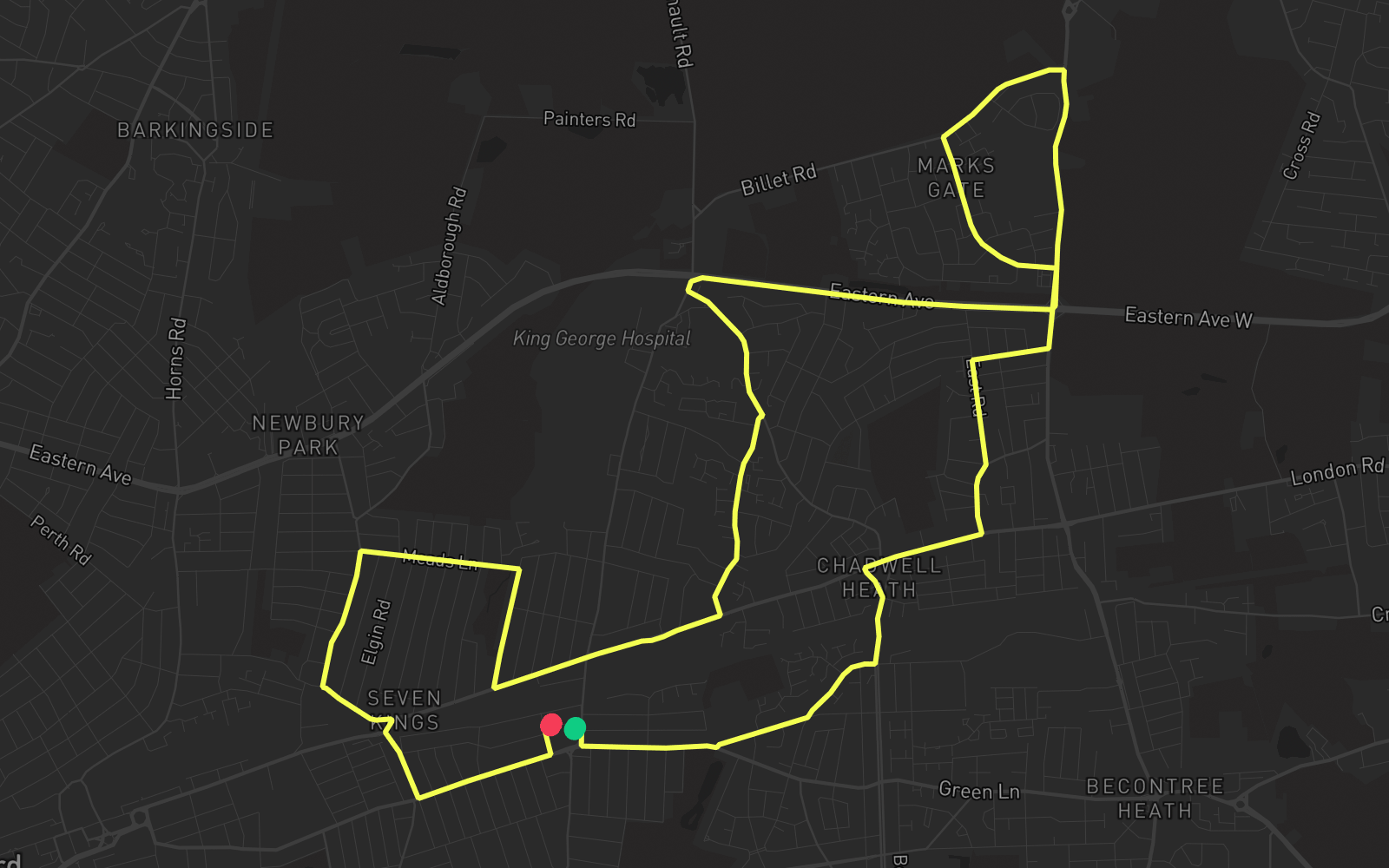 Route 5 route map