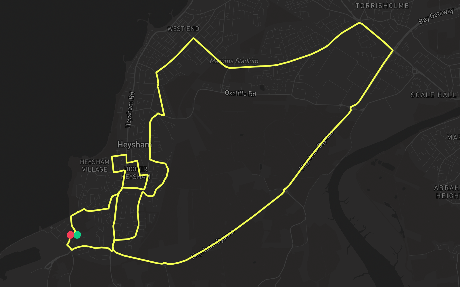 Route 5 route map
