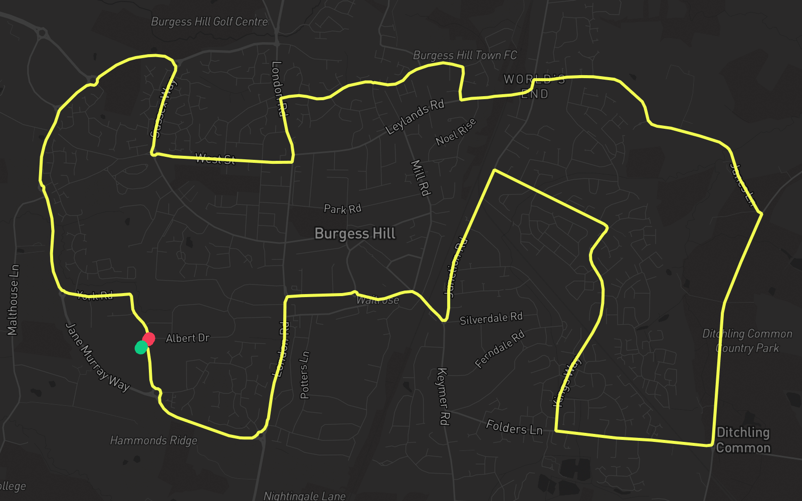 Route 5 route map