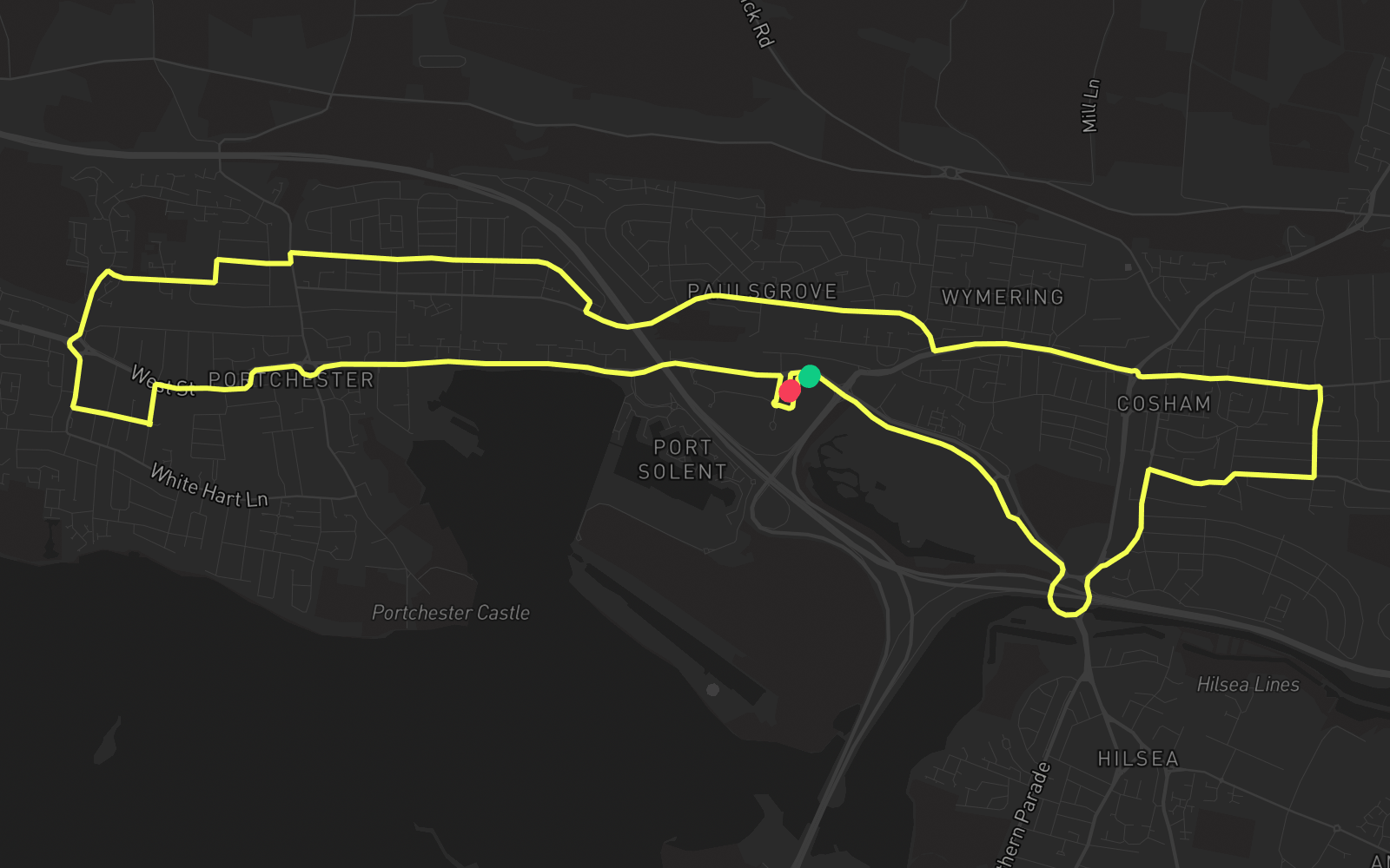 Route 1 route map