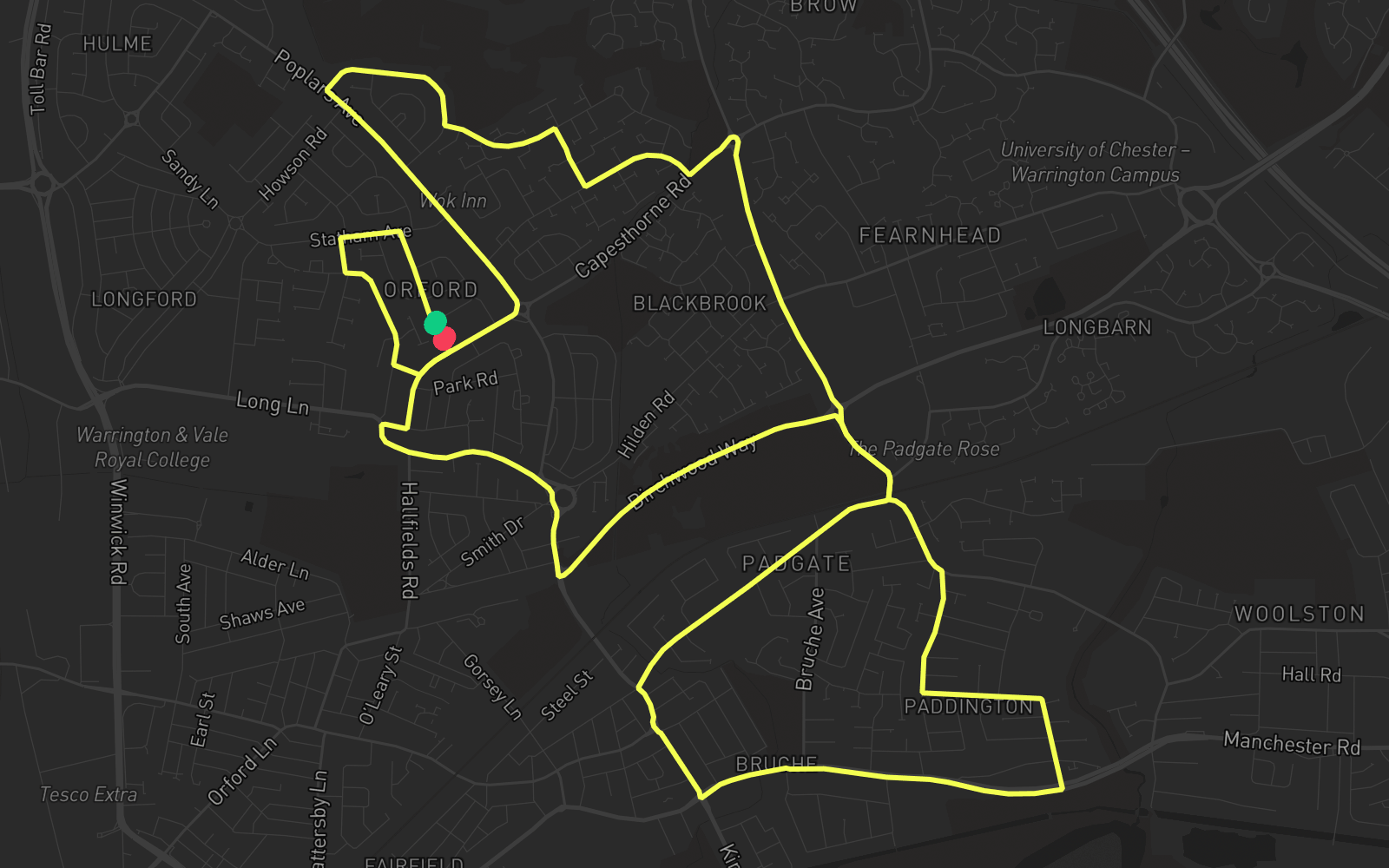 Route 3 route map