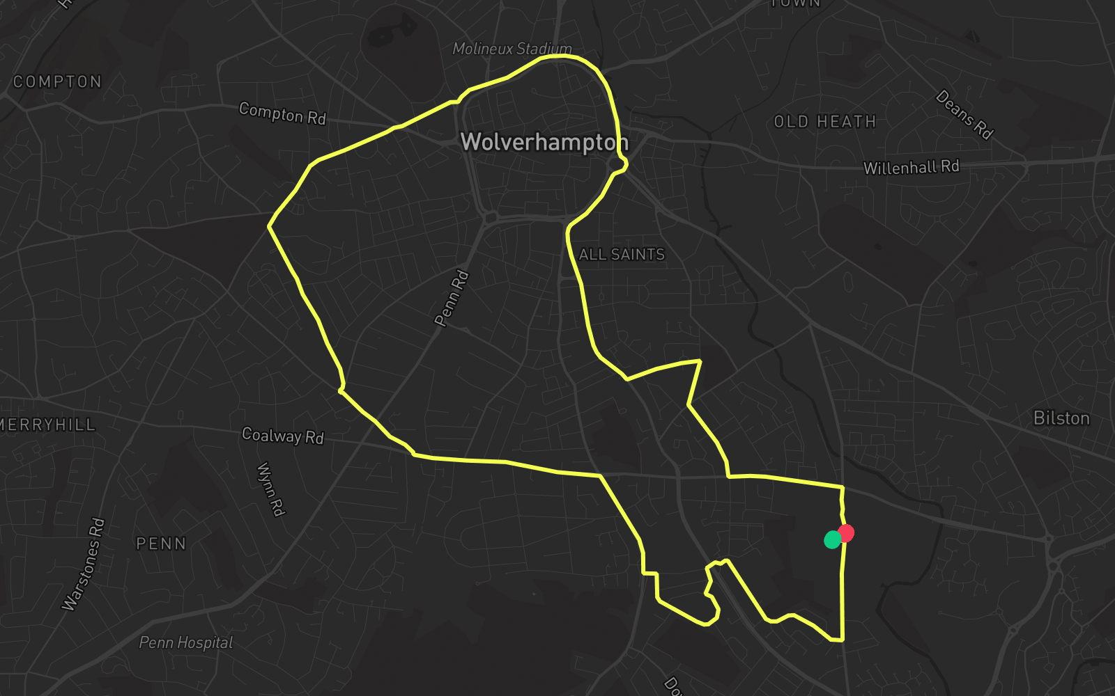 Route 1 route map
