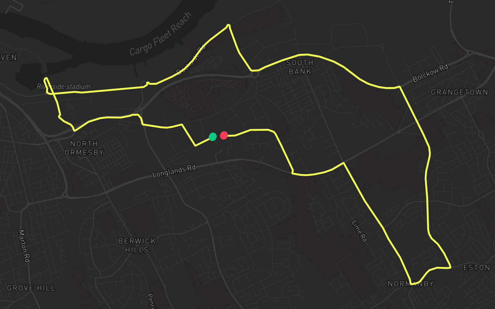Route 1 route map