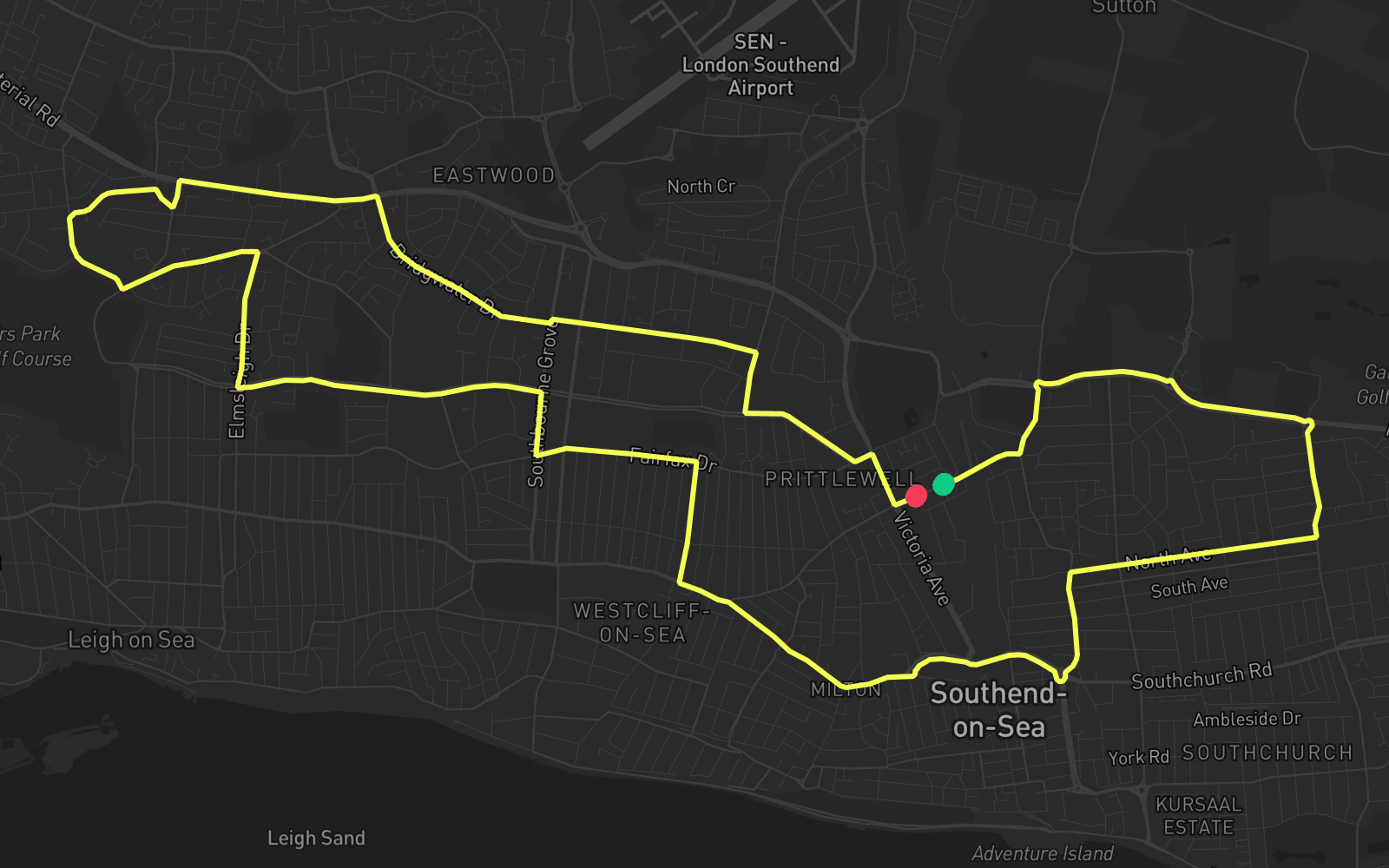 Route 5 route map
