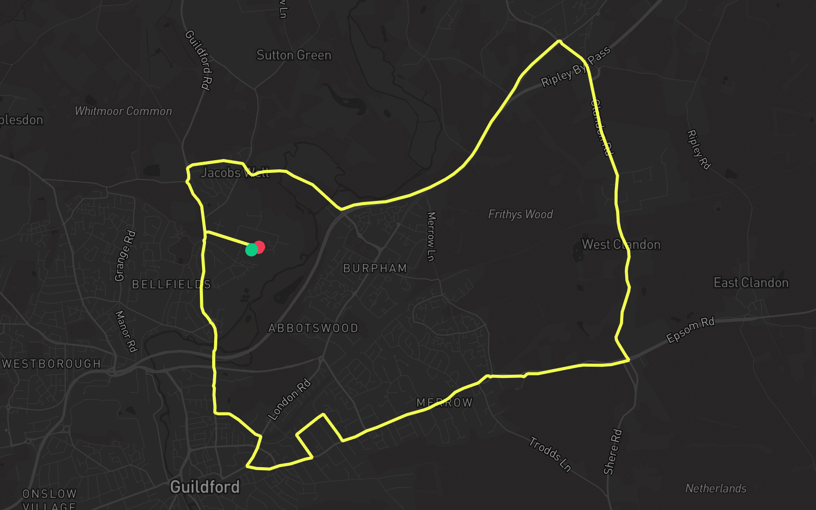 Route 5 route map