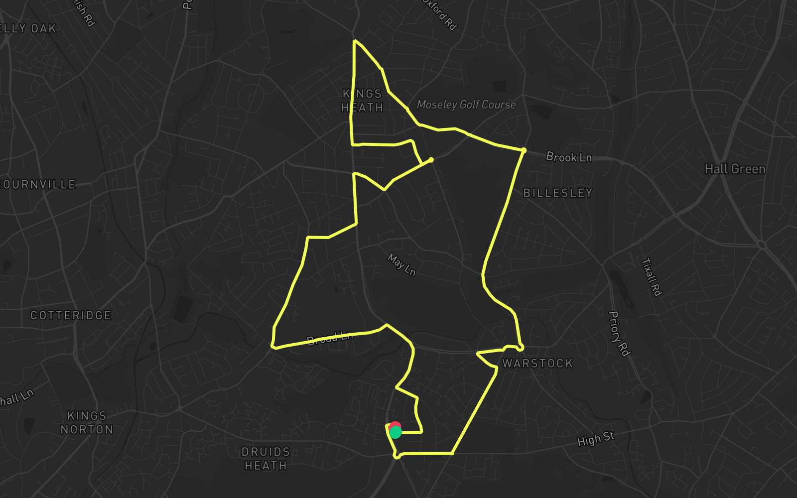 Route 5 route map