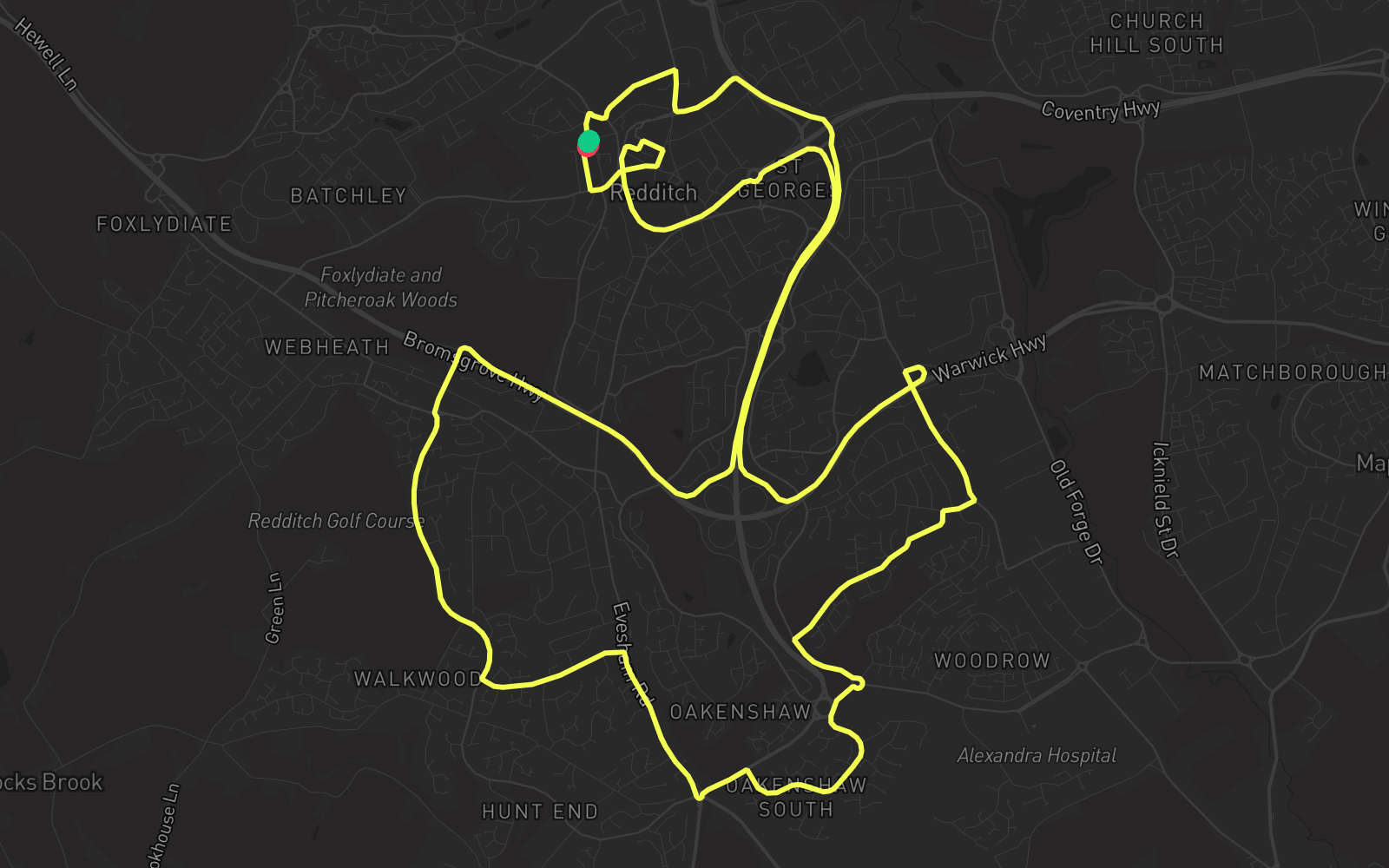 Route 1 route map