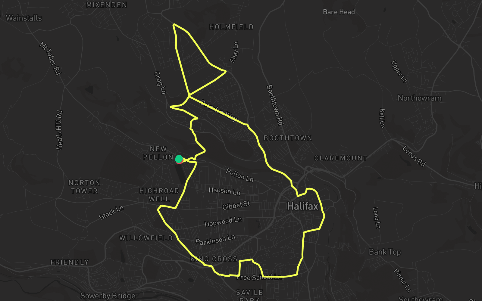 Route 5 route map