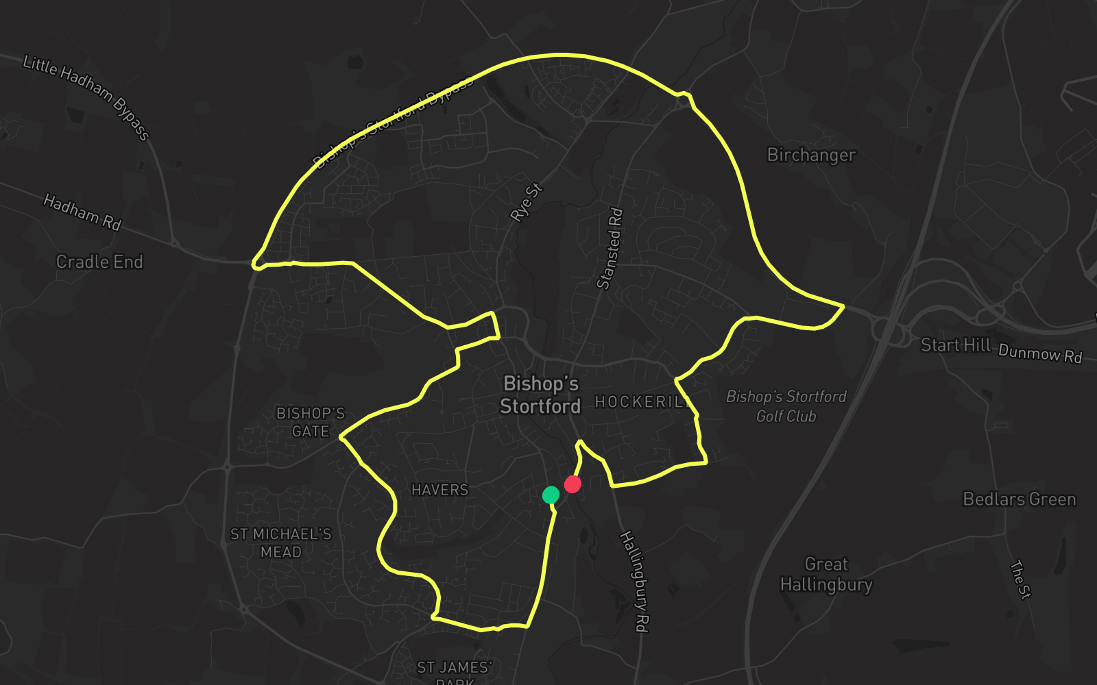 Route 5 route map