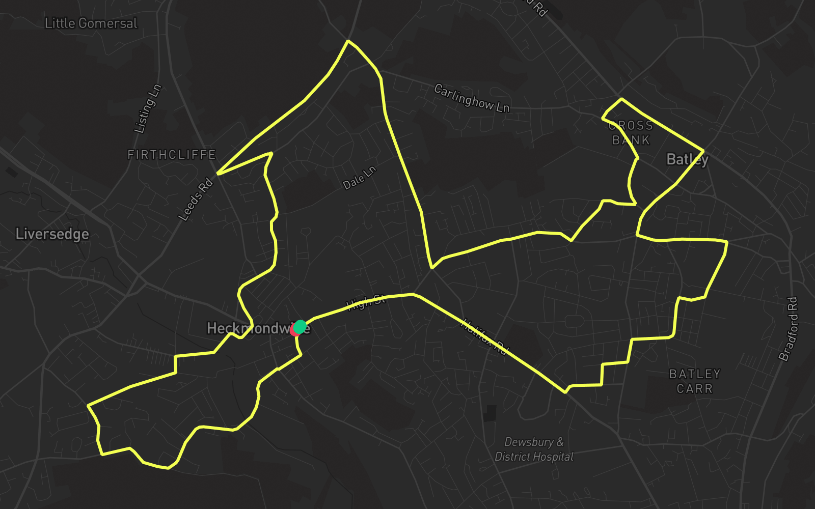 Route 5 route map