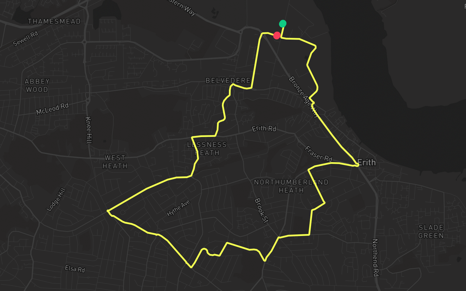 Route 1 route map