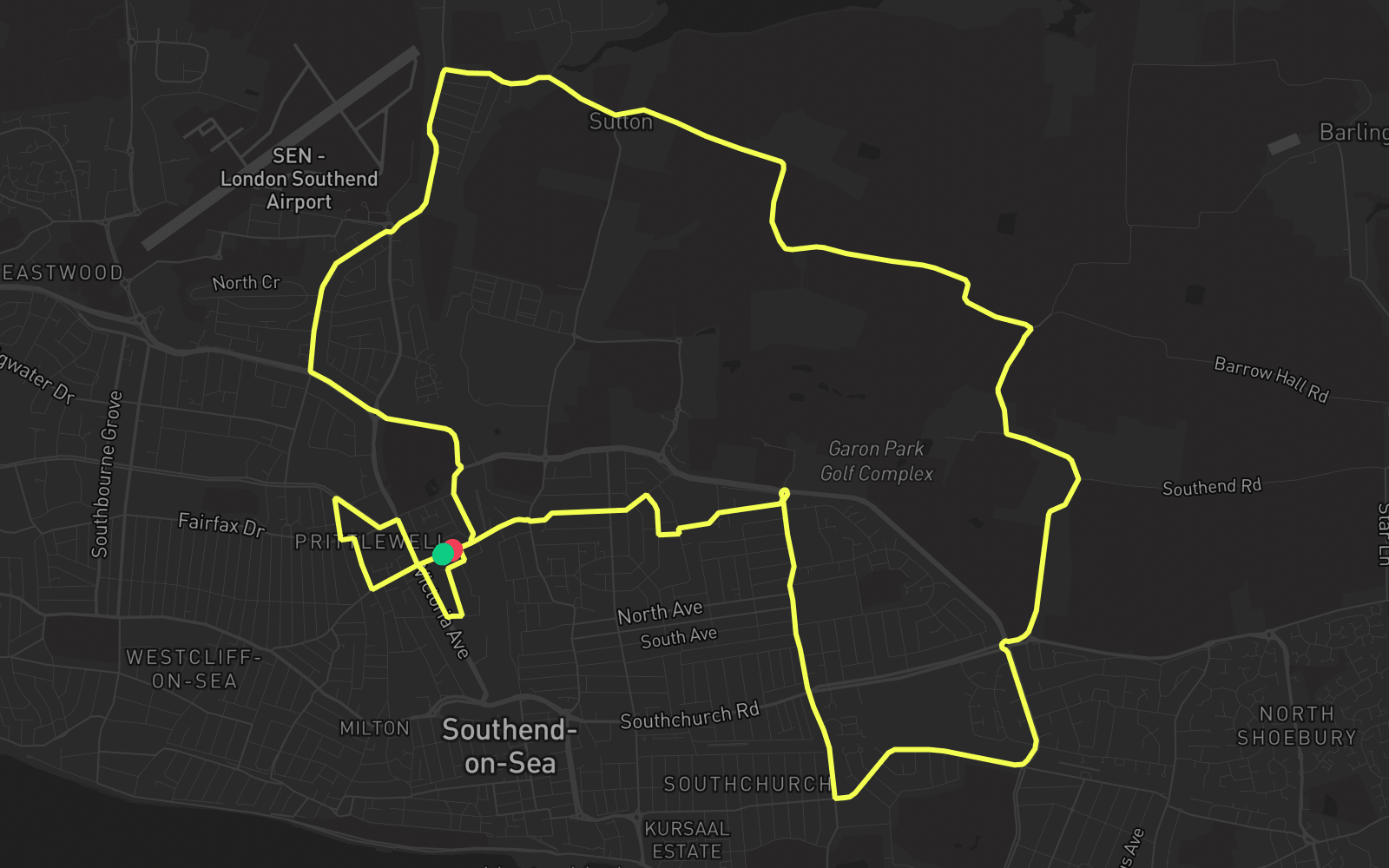Route 1 route map