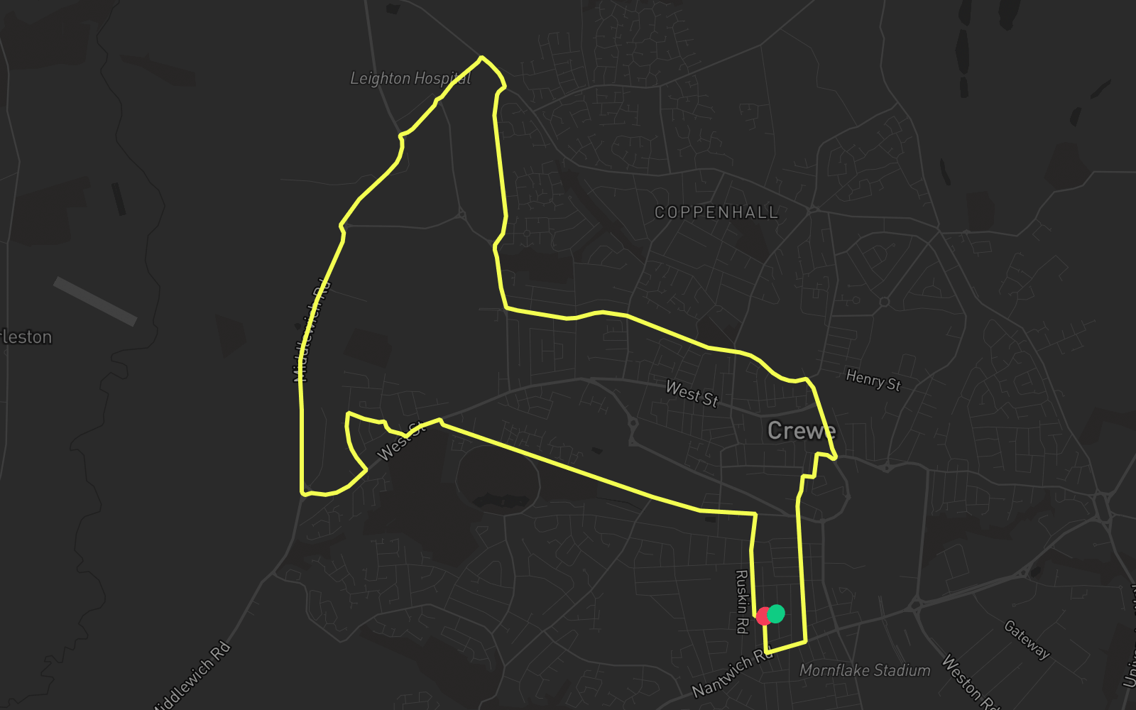Route 1 route map