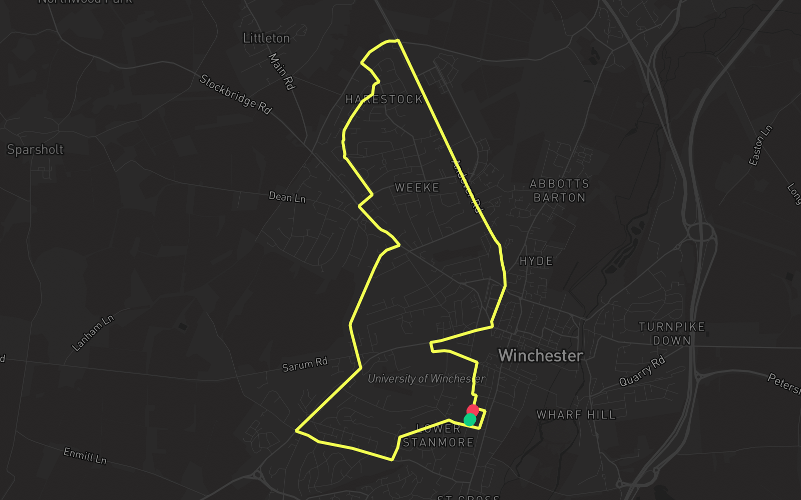 Route 5 route map