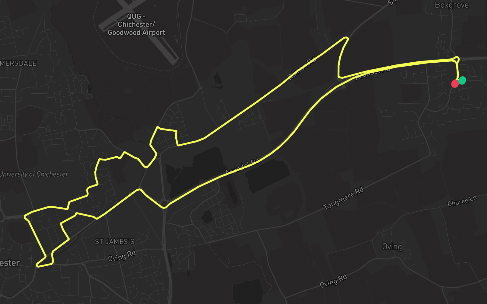 Route 1 route map