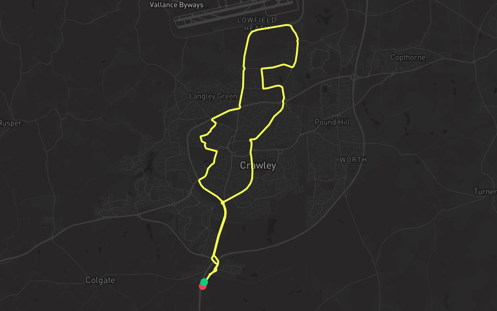 Route 5 route map