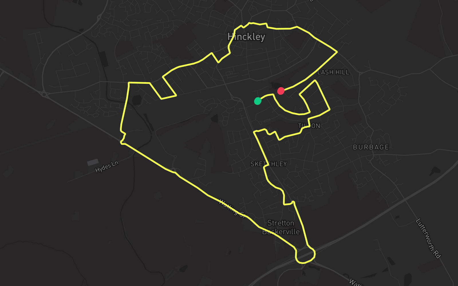 Route 1 route map