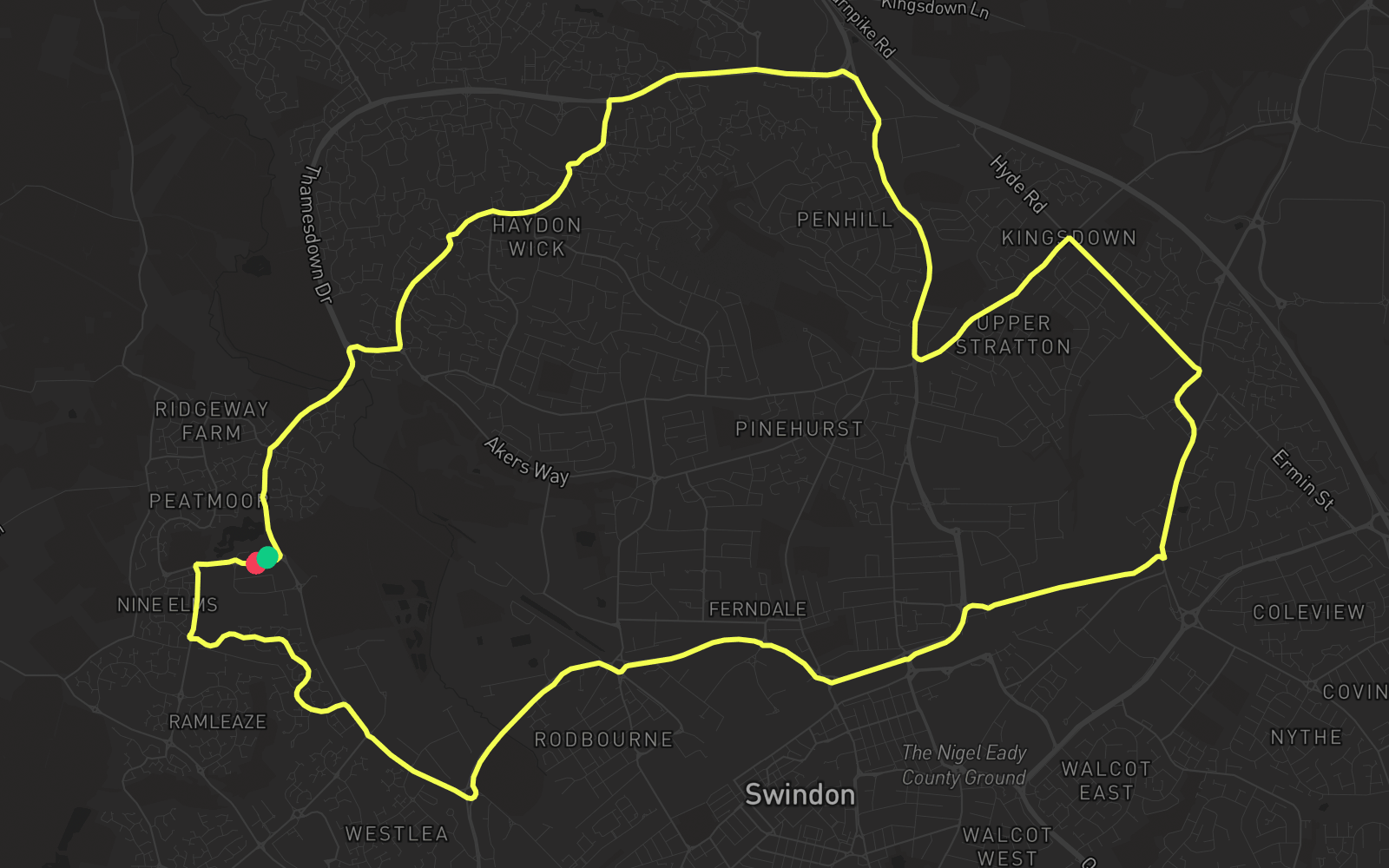 Route 5 route map