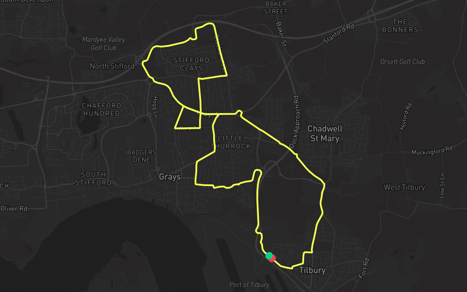 Route 1 route map