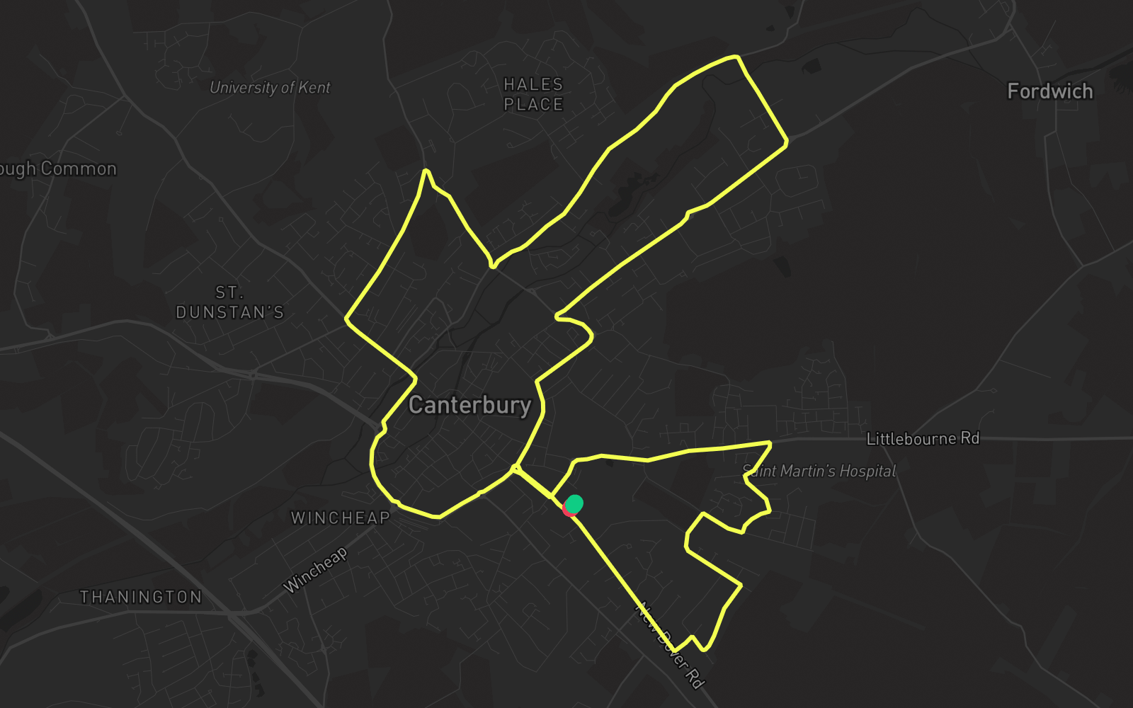 Route 5 route map