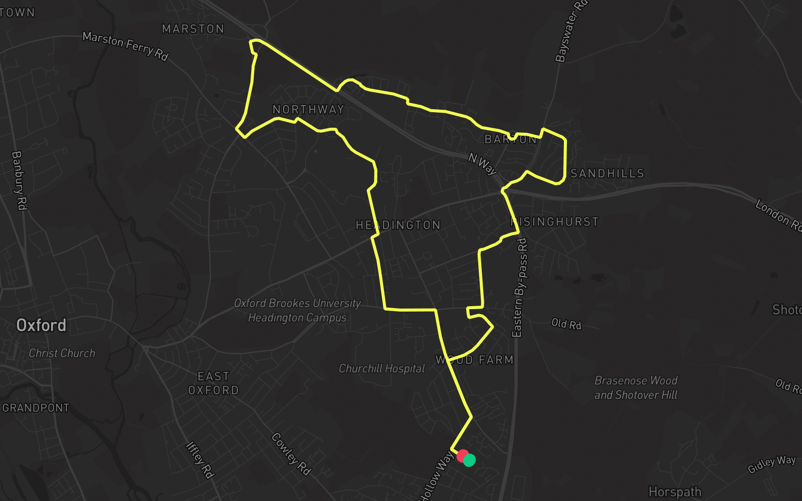 Route 1 route map