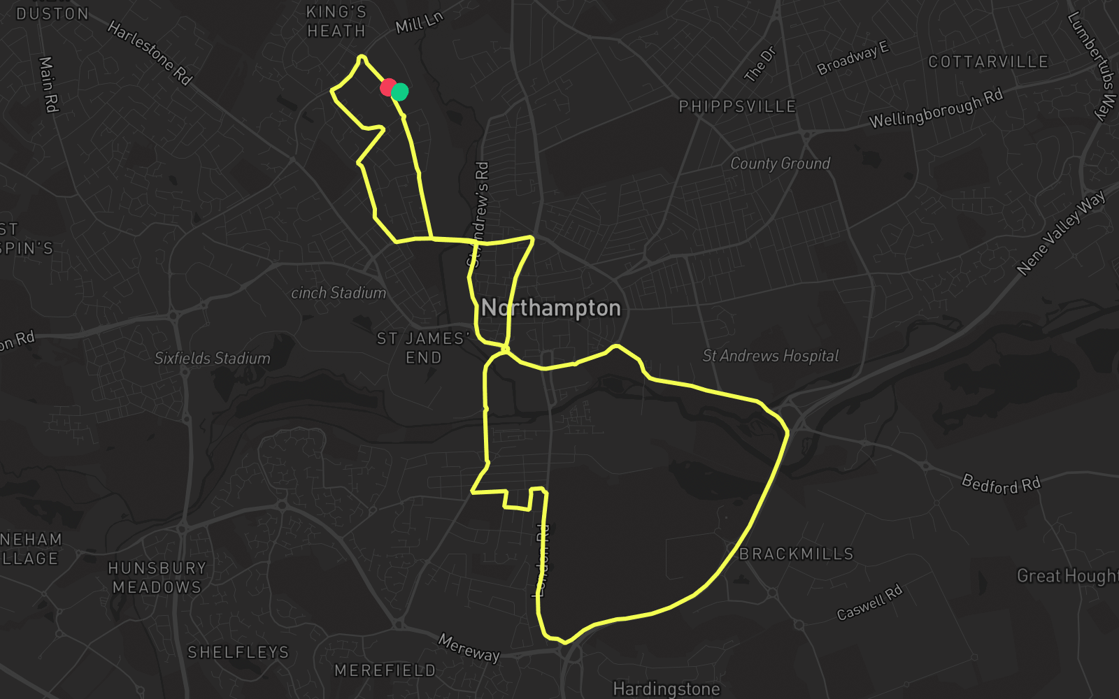 Route 1 route map