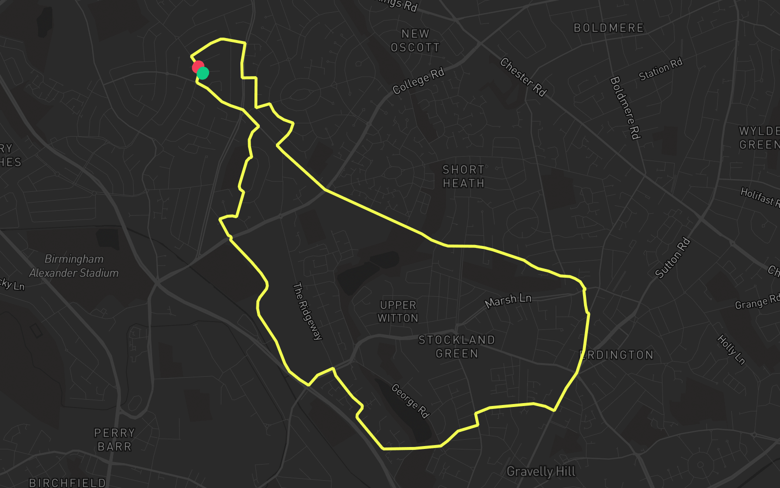 Route 1 route map