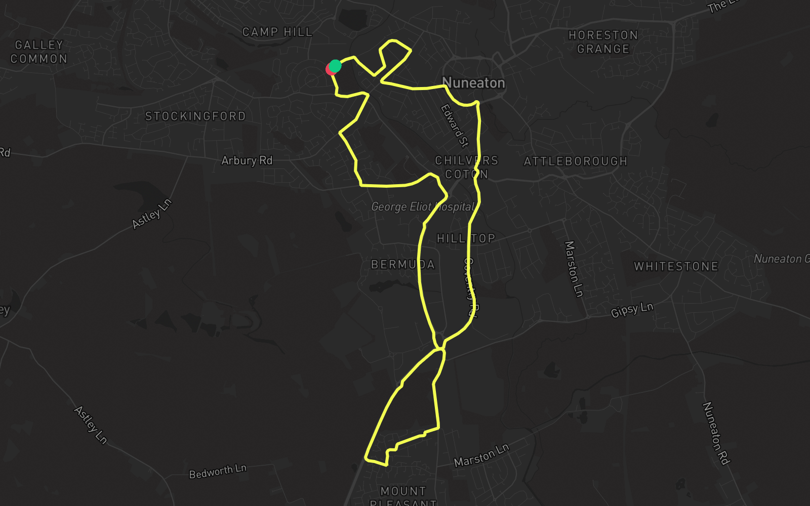 Route 1 route map