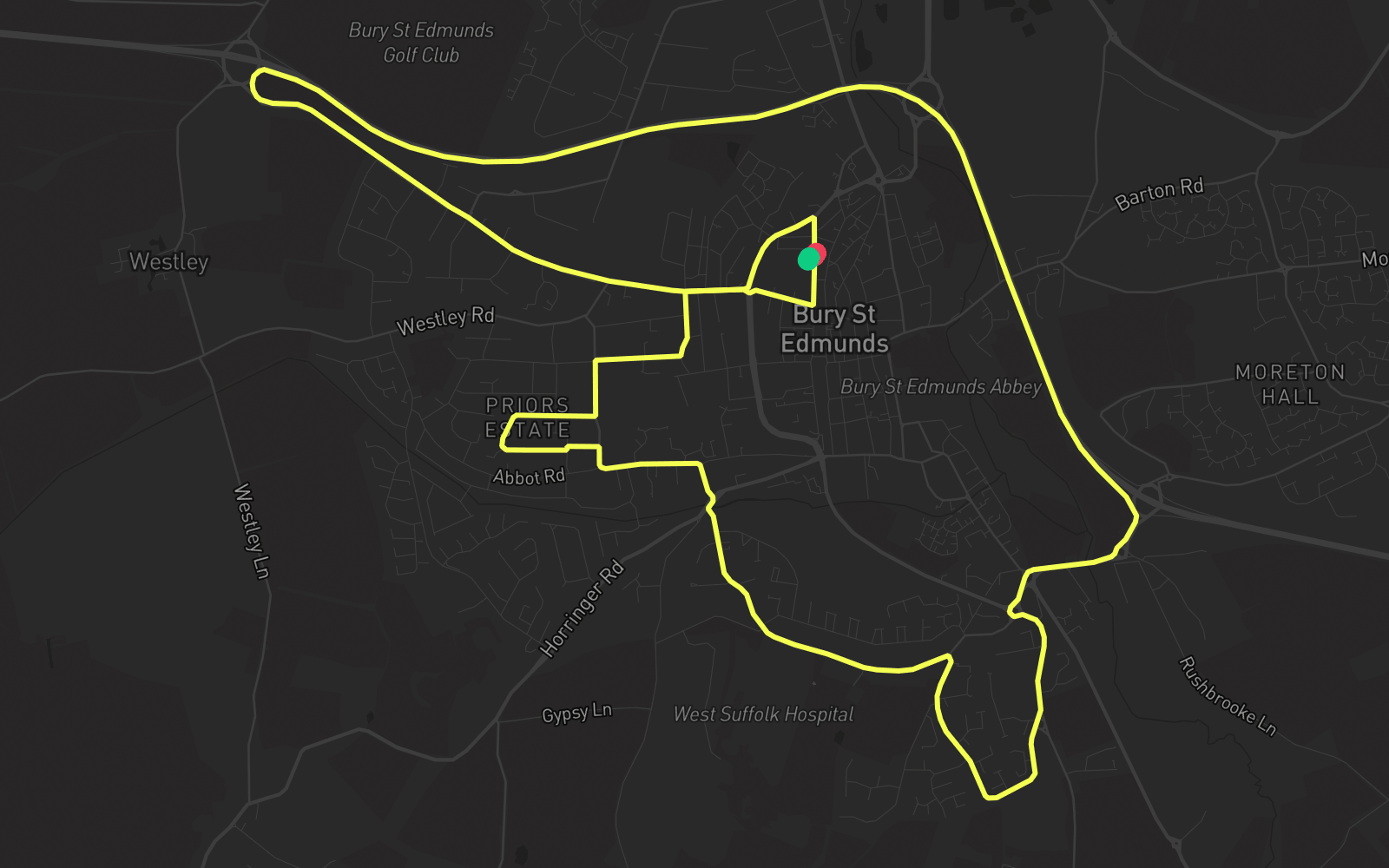 Route 1 route map