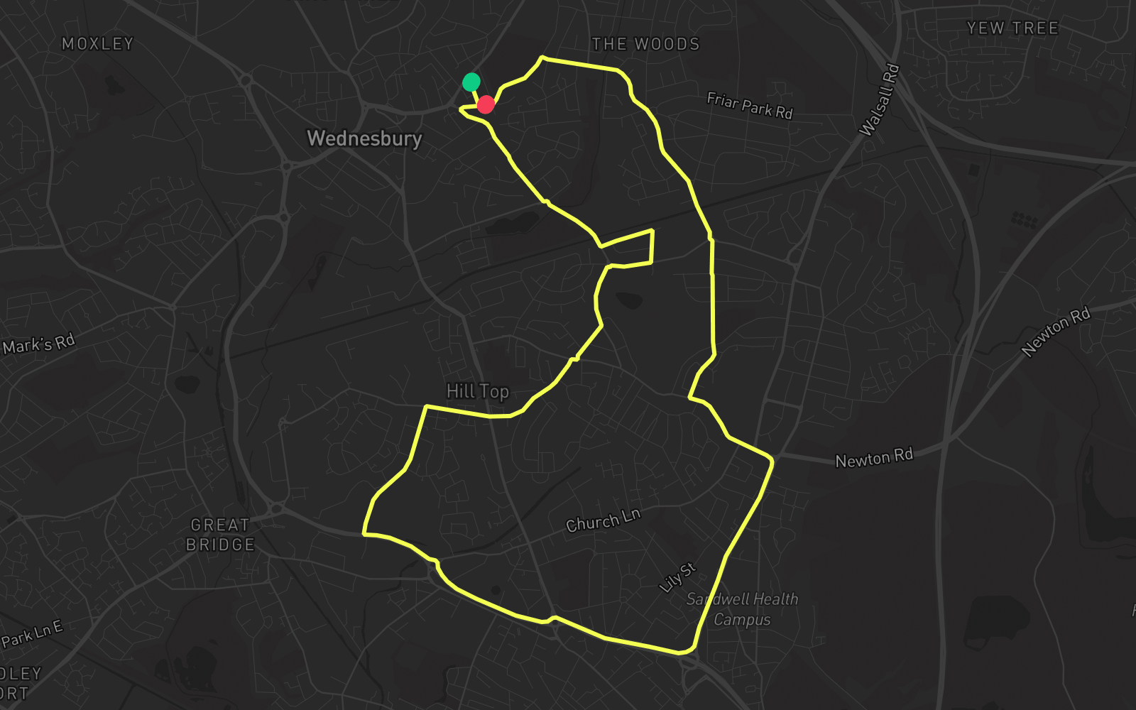 Route 1 route map