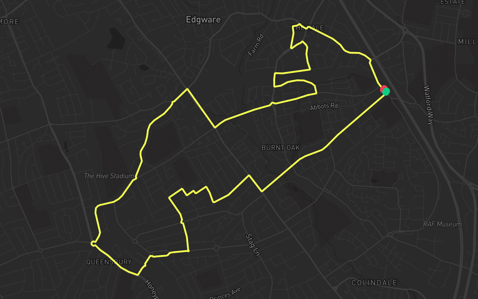 Route 5 route map