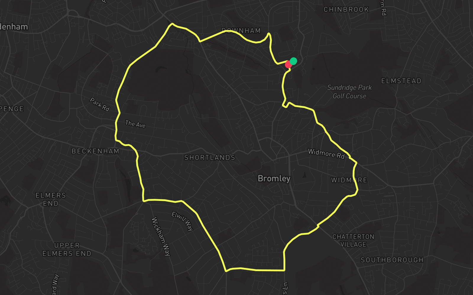 Route 1 route map