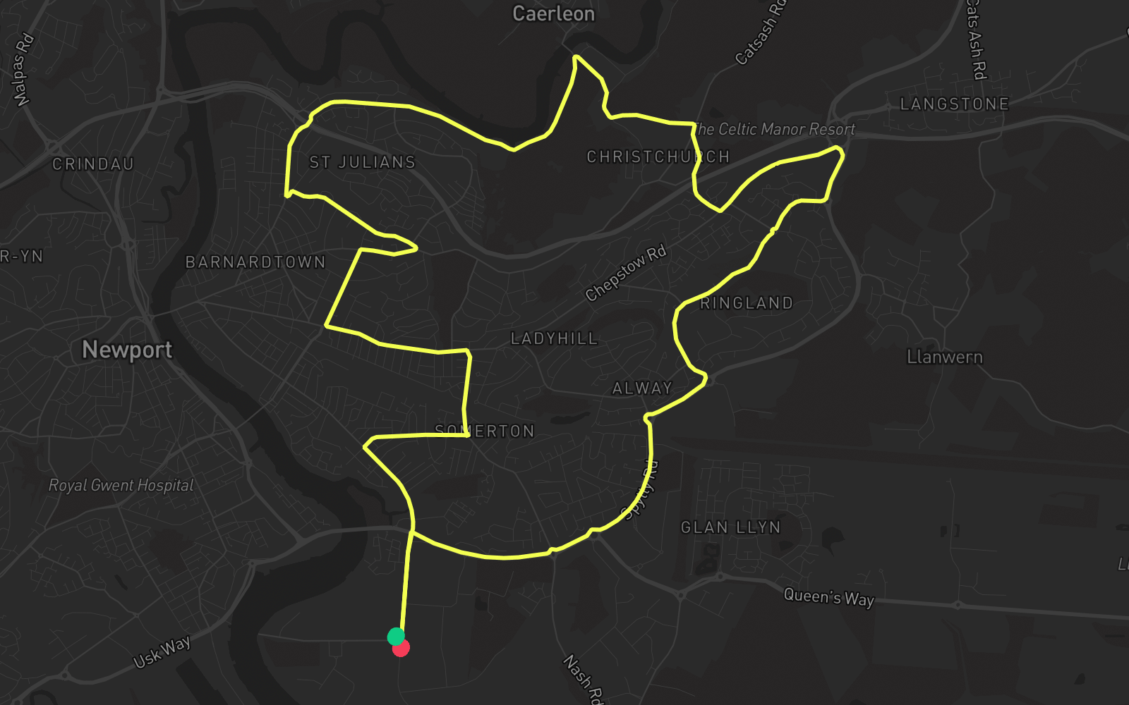 Route 5 route map