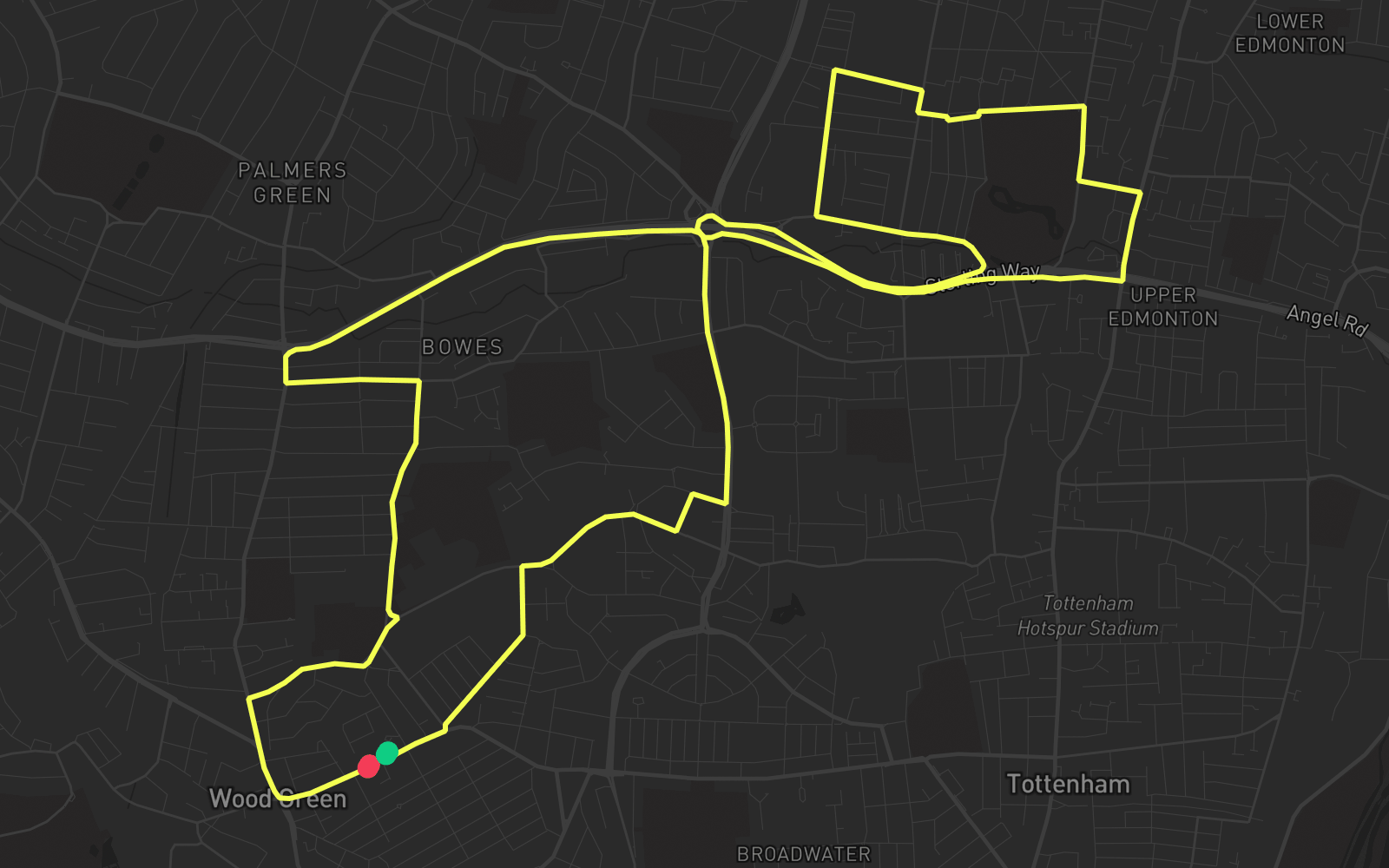 Route 1 route map