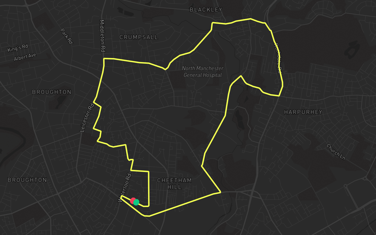 Route 5 route map