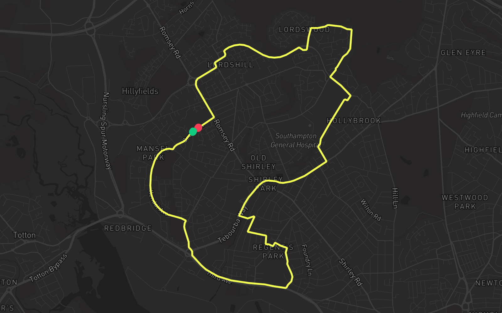 Route 5 route map