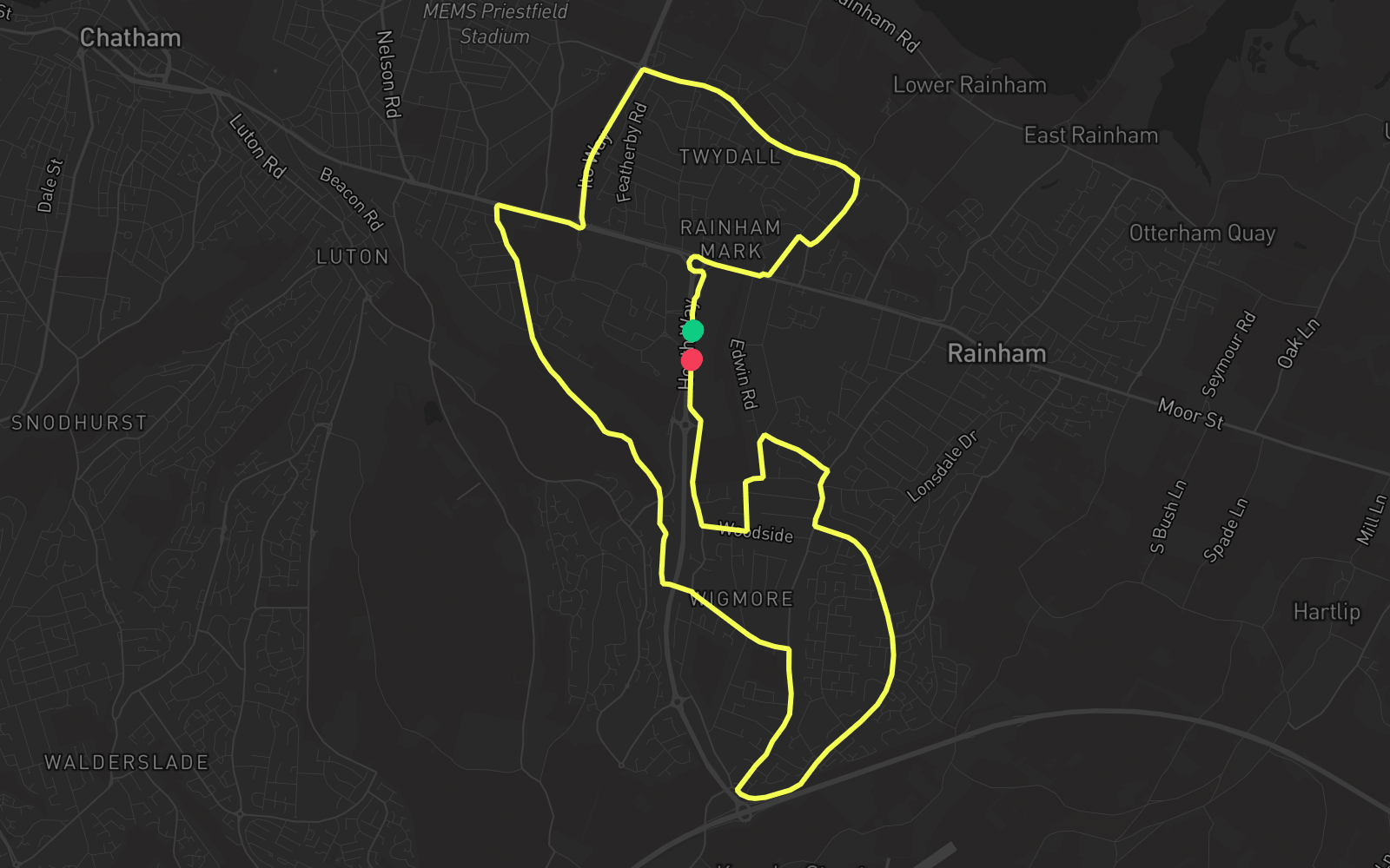 Route 5 route map
