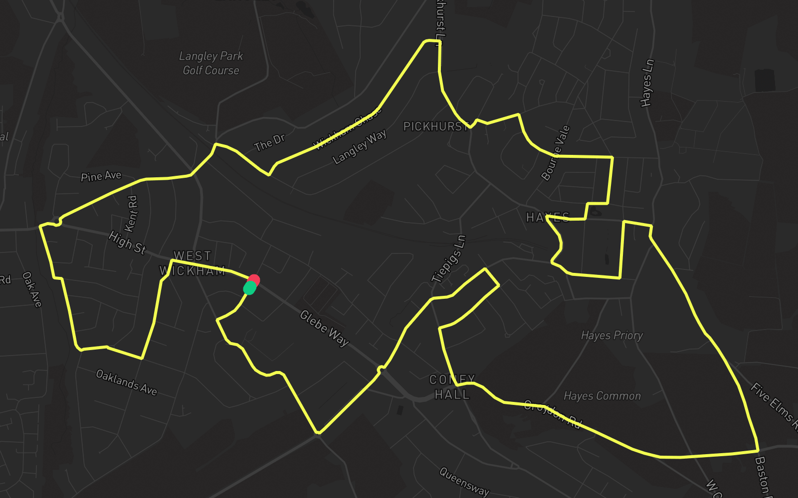 Route 5 route map