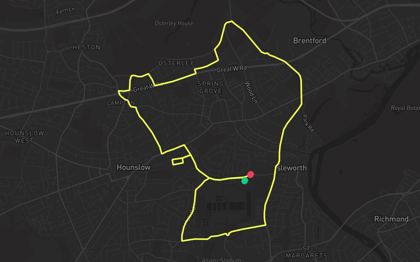 Route 1 route map