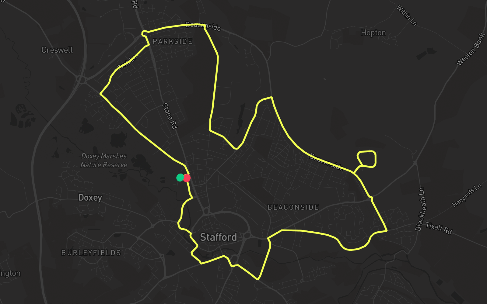 Route 5 route map