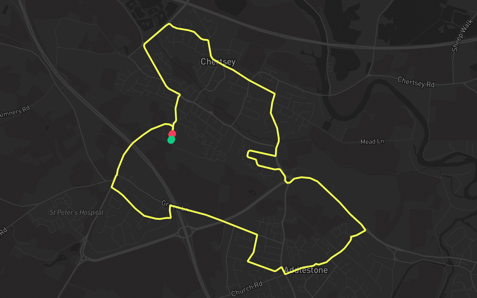 Route 5 route map