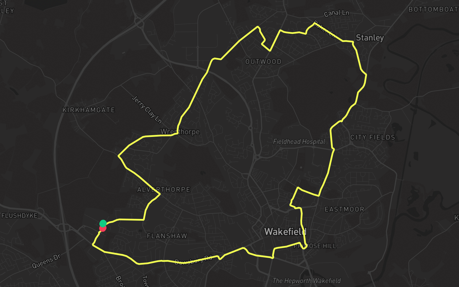 Route 1 route map