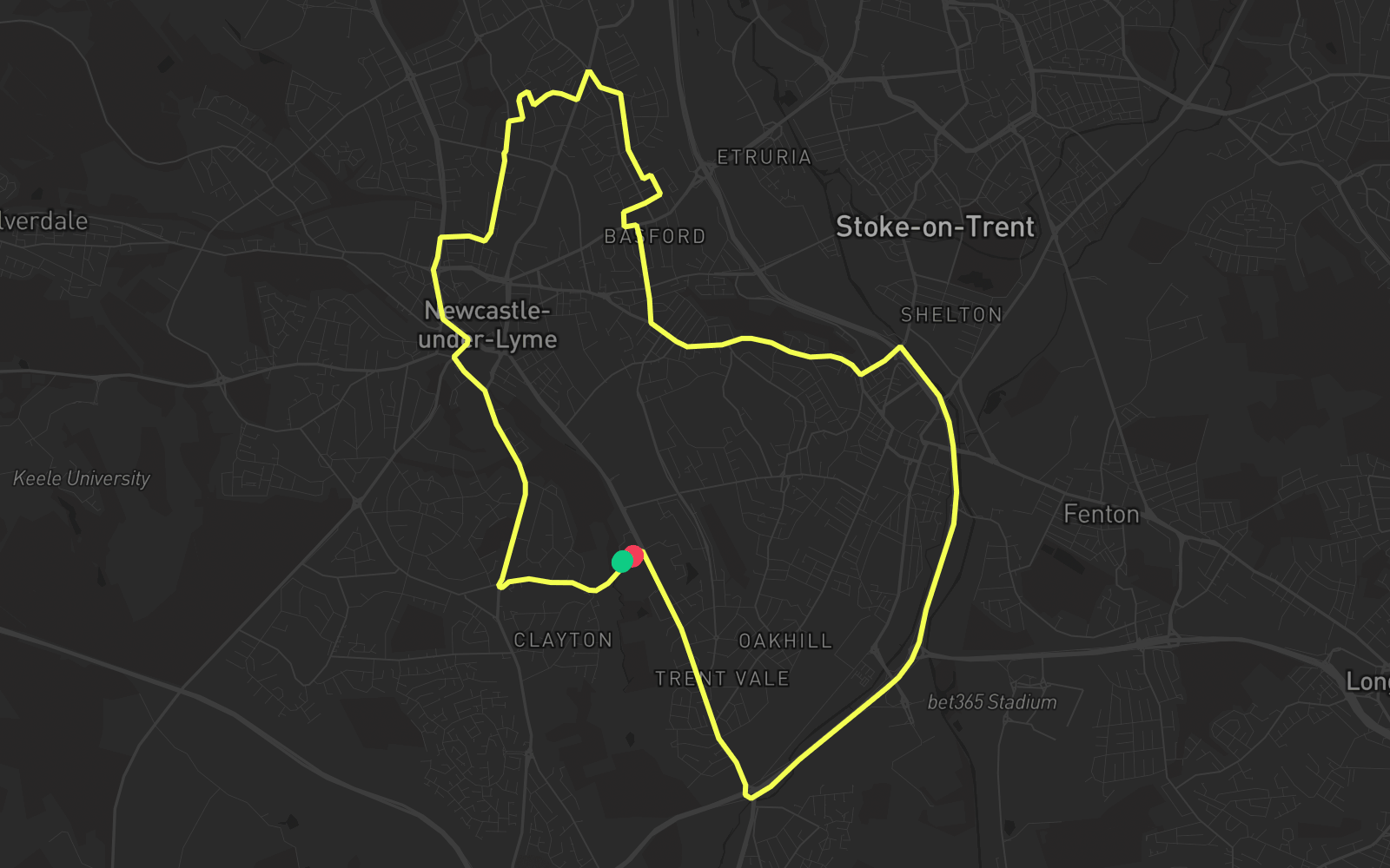 Route 1 route map