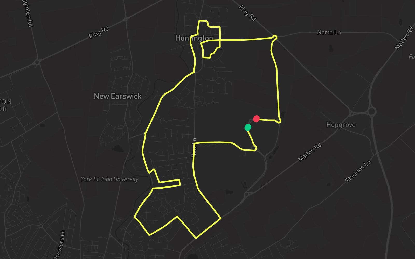Route 1 route map