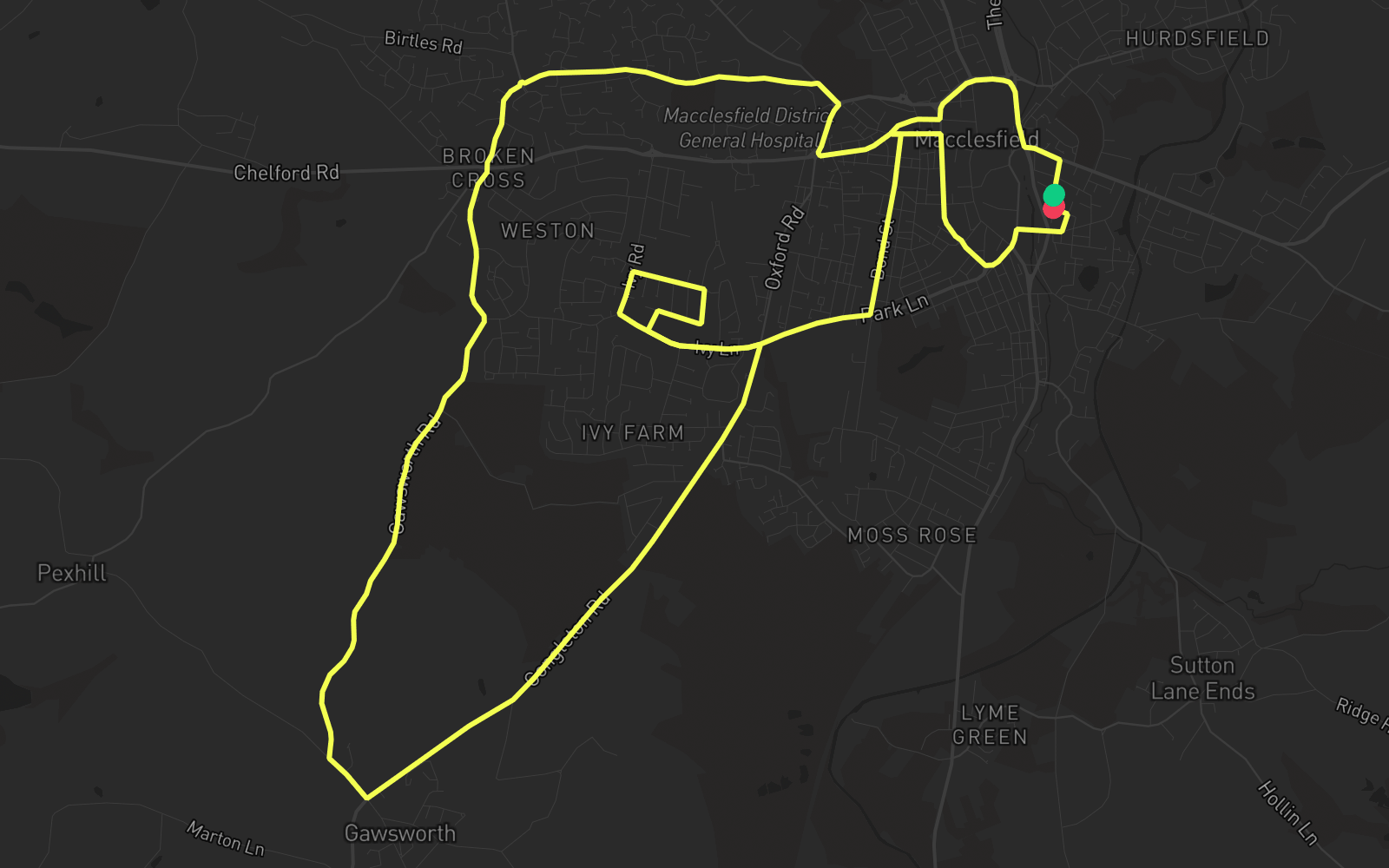 Route 1 route map