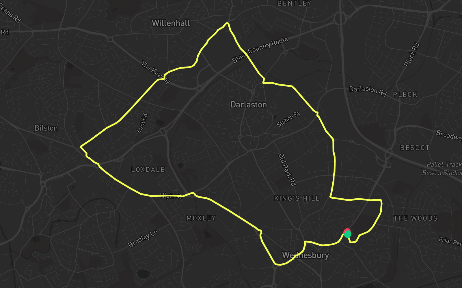 Route 5 route map