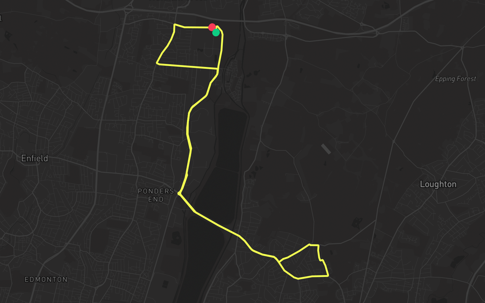 Route 1 route map