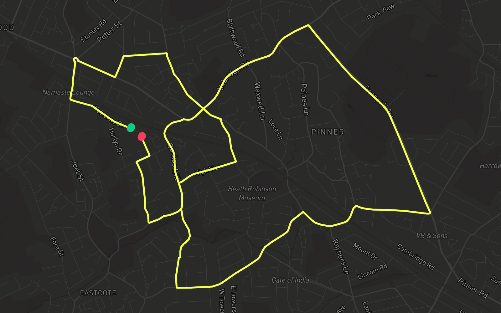Route 4 route map