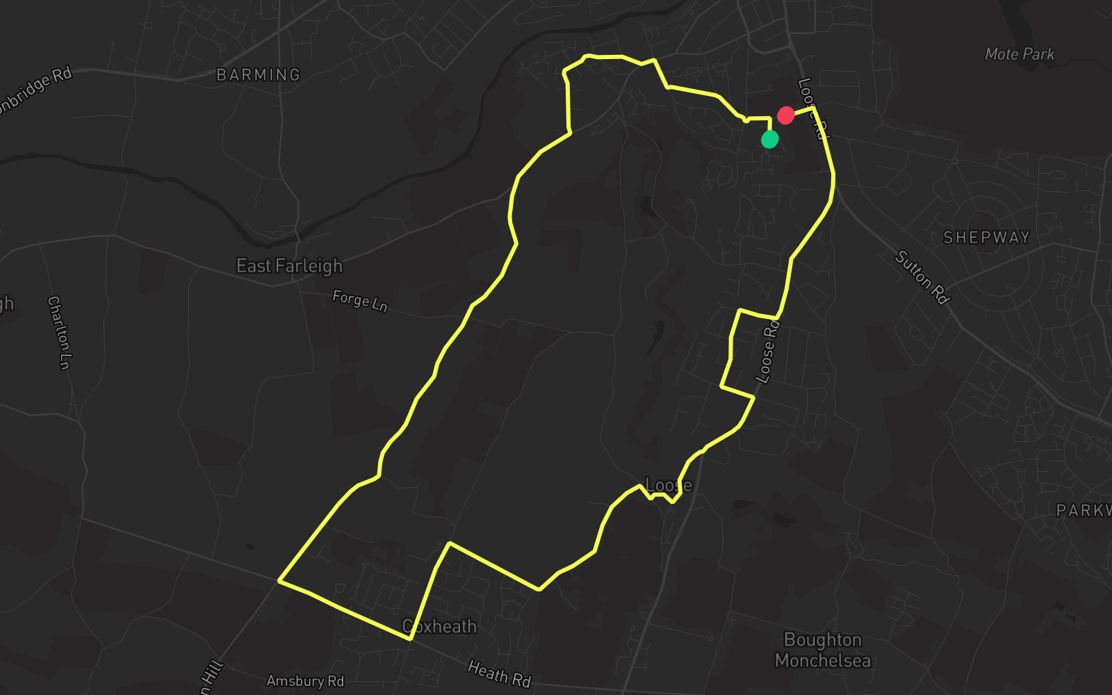 Route 5 route map